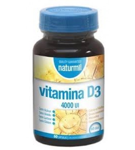 Vitamina D3 4000 IU - 60 Cápsulas - Naturmil